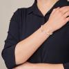 Fossil Women’s Rose Gold-Tone Stainless Steel Chain or Beaded Bracelet for Women(Rose Gold White Bead)