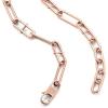 Fossil Women’s Rose Gold-Tone Stainless Steel Pendant Chain Necklace for Women(Heritage Rose Gold D-Link)