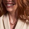 Fossil Women’s Rose Gold-Tone Stainless Steel Pendant Chain Necklace for Women(Heritage Rose Gold D-Link)