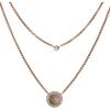 Fossil Women’s Rose Gold-Tone Stainless Steel Pendant Chain Necklace for Women(Rose Gold Gray Mother of Pearl)