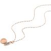 Fossil Women’s Rose Gold-Tone Stainless Steel Pendant Chain Necklace for Women(Rose Gold Locket)