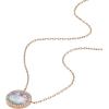 Fossil Women’s Rose Gold-Tone Stainless Steel Pendant Chain Necklace for Women(Rose Gold MOP Pendant)