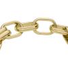 Fossil Women’s Stainless Steel Chain Bracelet(Gold Heritage Double D-Link Chain)
