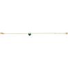 Fossil Women’s Stainless Steel Chain Bracelet(Gold/Green Heart)
