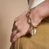 Fossil Women’s Stainless Steel Chain Bracelet(Harlow Gold Heart Chain)