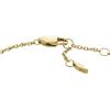 Fossil Women’s Stainless Steel Chain Bracelet(Harlow Gold Heart Station)