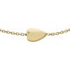 Fossil Women’s Stainless Steel Chain Bracelet(Harlow Gold Heart Station)
