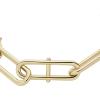 Fossil Women’s Stainless Steel Chain Bracelet(Heritage Gold Link)