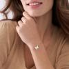 Fossil Women’s Stainless Steel Chain Bracelet(MOP Butterfly)