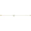 Fossil Women’s Stainless Steel Chain Bracelet(MOP Heart)
