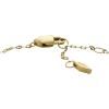 Fossil Women’s Stainless Steel Chain Bracelet(Sadie Two-Tone Station Heart)