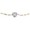 Fossil Women’s Stainless Steel Chain Bracelet(Sadie Two-Tone Station Heart)