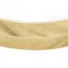Fossil Women’s Stainless Steel Gold-Tone Bangle Bracelet(Gold Harlow Linear Texture Cuff)