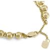 Fossil Women’s Stainless Steel Gold-Tone Beaded Bracelet(Gold Beaded)