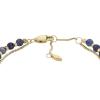 Fossil Women’s Stainless Steel Gold-Tone Beaded Bracelet(Gold Lapis Bead)