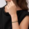 Fossil Women’s Stainless Steel Gold-Tone Beaded Bracelet(Gold Malachite Bead)