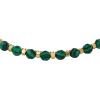 Fossil Women’s Stainless Steel Gold-Tone Beaded Bracelet(Gold Malachite Bead)