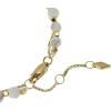 Fossil Women’s Stainless Steel Gold-Tone Beaded Bracelet(Gold/Howlite)