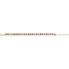 Fossil Women’s Stainless Steel Gold-Tone Beaded Bracelet(Gold/Pink Rhodochrosite)