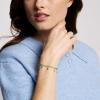 Fossil Women’s Stainless Steel Gold-Tone Beaded Bracelet(Gold/Turquoise Evil Eye)