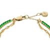 Fossil Women’s Stainless Steel Gold-Tone Beaded Bracelet(Heritage Green Chain)