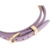 Fossil Women’s Stainless Steel and Genuine Leather Bracelet for Women(D-link Purple)