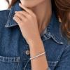 Fossil Women’s Sterling Silver or Silver-Tone Stainless Steel Chain Bracelet for Women(Silver Glitz Dot Cuff)