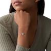 Fossil Women’s Sterling Silver or Silver-Tone Stainless Steel Chain Bracelet for Women(Silver Gray Mother of Pearl)