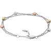 Fossil Women’s Sterling Silver or Silver-Tone Stainless Steel Chain Bracelet for Women(Silver Tri-Tone Heart)