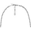 Fossil Women’s Sterling Silver or Silver-Tone Stainless Steel Pendant Chain Necklace for Women(Heritage Chain)
