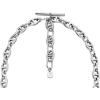 Fossil Women’s Sterling Silver or Silver-Tone Stainless Steel Pendant Chain Necklace for Women(Heritage D-Link Chain)