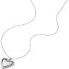 Fossil Women’s Sterling Silver or Silver-Tone Stainless Steel Pendant Chain Necklace for Women(Silver Heart Pendant)