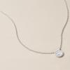 Fossil Women’s Sterling Silver or Silver-Tone Stainless Steel Pendant Chain Necklace for Women(Silver Mosaic Disc)