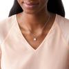 Fossil Women’s Sterling Silver or Silver-Tone Stainless Steel Pendant Chain Necklace for Women(Silver Mosaic Disc)
