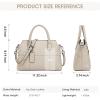 Kattee Genuine Leather Handbags for Women, Soft Hobo Satchel Shoulder Crossbody Bags Ladies Purses(Beige)