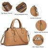 Kattee Genuine Leather Handbags for Women, Soft Hobo Satchel Shoulder Crossbody Bags Ladies Purses(Brown)