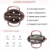 Kattee Genuine Leather Handbags for Women, Soft Hobo Satchel Shoulder Crossbody Bags Ladies Purses(Pink)
