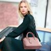 Kattee Genuine Leather Handbags for Women, Soft Hobo Satchel Shoulder Crossbody Bags Ladies Purses(Pink)