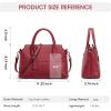 Kattee Genuine Leather Handbags for Women, Soft Hobo Satchel Shoulder Crossbody Bags Ladies Purses(Red)
