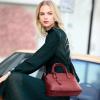 Kattee Genuine Leather Handbags for Women, Soft Hobo Satchel Shoulder Crossbody Bags Ladies Purses(Red)