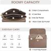 Kattee Leather Crossbody Bag for Women, Small Cross Body Shoulder Bags Purse for Women Trendy Designer Handbag(Khaki)