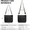 Kattee Leather Crossbody Bags for Women, Fashion Shoulder Purse, Hobo Handbags with Adjustable Strap(Black)