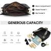 Kattee Leather Crossbody Bags for Women, Fashion Shoulder Purse, Hobo Handbags with Adjustable Strap(Black)