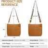 Kattee Leather Crossbody Bags for Women, Fashion Shoulder Purse, Hobo Handbags with Adjustable Strap(Brown)