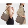 Kattee Leather Crossbody Bags for Women, Fashion Shoulder Purse, Hobo Handbags with Adjustable Strap(Khaki)