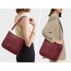 Kattee Leather Crossbody Bags for Women, Fashion Shoulder Purse, Hobo Handbags with Adjustable Strap(Wine Red)