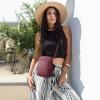 Kattee Leather Crossbody Bags for Women, Small Genuine Leather Purses and Handbags, Shoulder Cross Body Bag for Woman(Wine Red)
