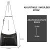 Kattee Leather Purses and Handbags for Women Crossbody Stachel Shoulder Bags(Black)