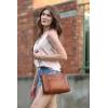 Kattee Leather Purses and Handbags for Women Crossbody Stachel Shoulder Bags(Brown)