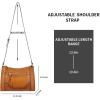 Kattee Leather Purses and Handbags for Women Crossbody Stachel Shoulder Bags(Brown)